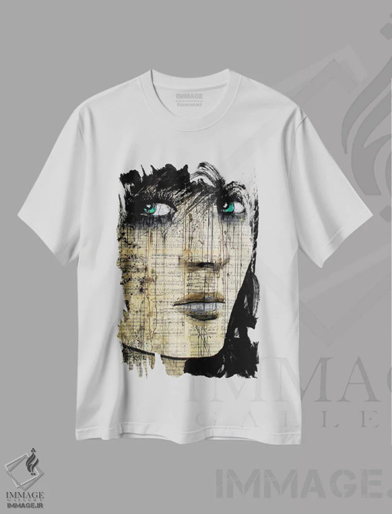 تیشرت سفید طرح دار بوهمین، هنر فاخر معاصر اثر لوی جوور | فروشگاه ایماژ
