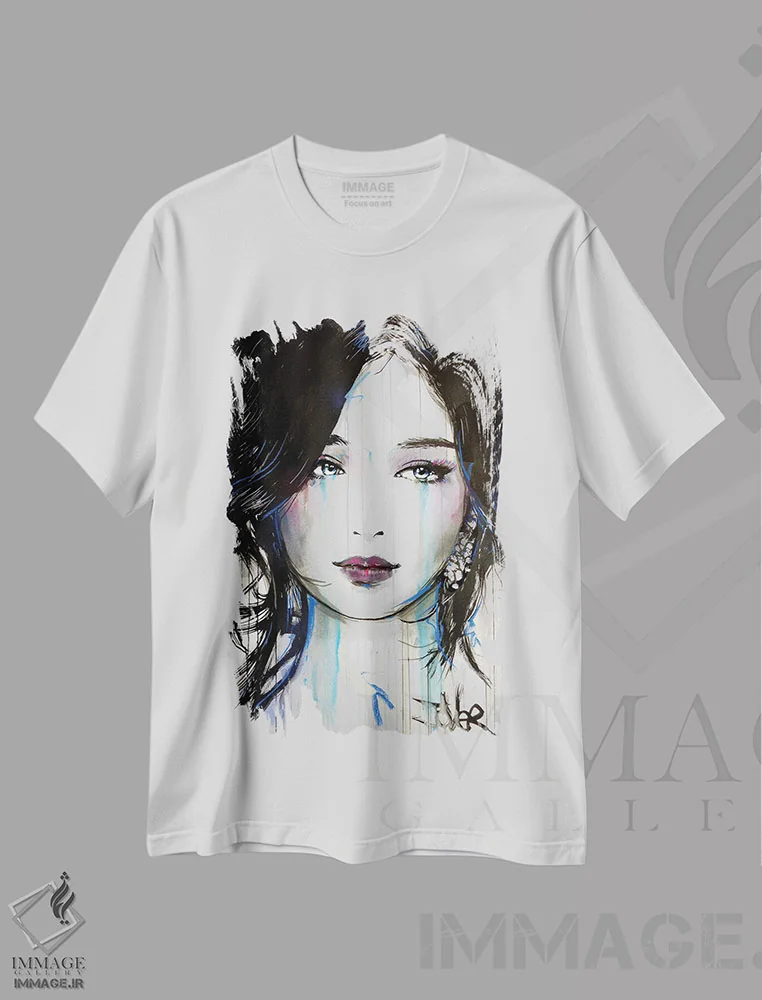 تیشرت سفید طرح دار آسیا، دکور آسیایی اثر لوی جوور | immage.ir