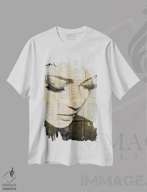 تیشرت سفید طرح دار پرندگان، هنر فاخر معاصر اثر لوی جوور | immage.ir