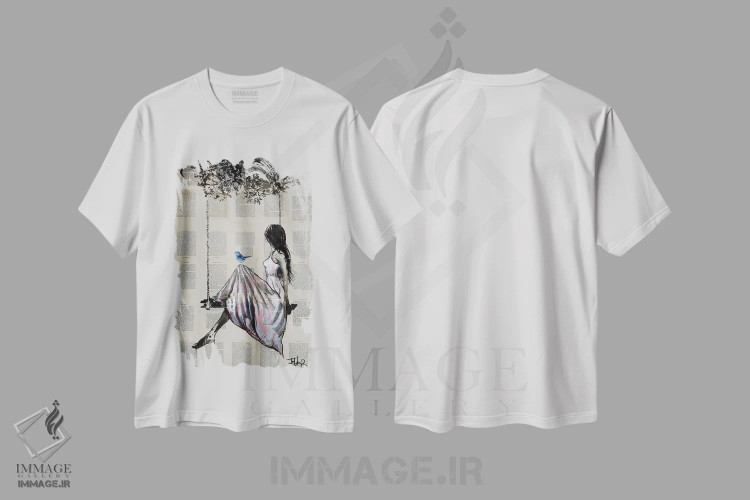 تیشرت سفید طرح دار ماهیت امید، هنر فاخر معاصر اثر لوی جوور | فروشگاه ایماژ