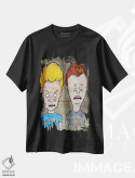 تیشرت مشکی طرح دار بیویس و بات هد، هنر فاخر معاصر اثر لوی جوور | فروشگاه ایماژ