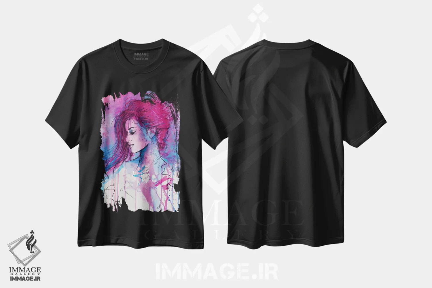 تیشرت مشکی طرح دار کشمیری، دکور معاصر اثر لوی جوور | immage.ir