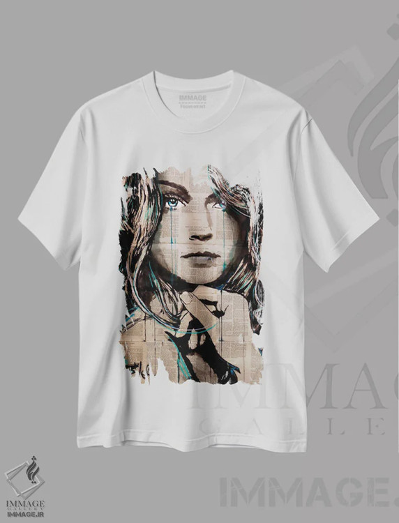 تیشرت سفید طرح دار فلوریدا، دکور معاصر اثر لوی جوور | immage.ir