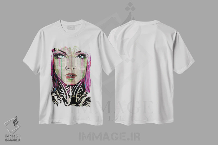 تیشرت سفید طرح دار قبیله، دکور معاصر اثر لوی جوور | immage.ir