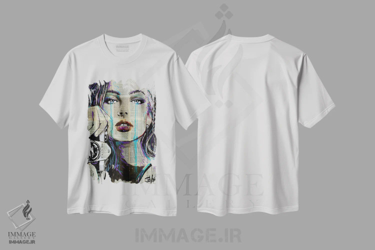تیشرت سفید طرح دار یادگاری، دکور معاصر اثر لوی جوور | immage.ir