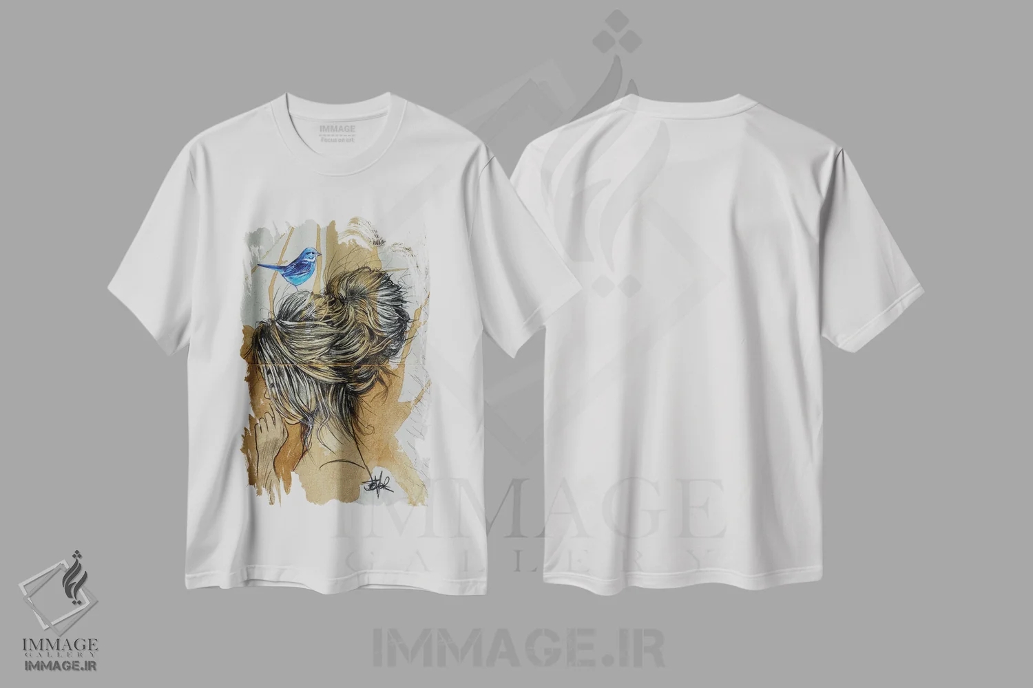 تیشرت سفید طرح دار تفکر نهایی، دکور معاصر اثر لوی جوور | immage.ir