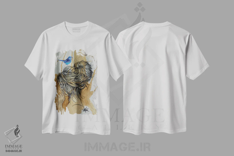 تیشرت سفید طرح دار تفکر نهایی، دکور معاصر اثر لوی جوور | immage.ir