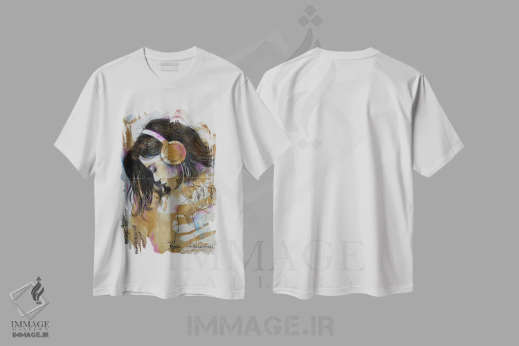 تیشرت سفید طرح دار زمزمه ها، دکور معاصر اثر لوی جوور | immage.ir