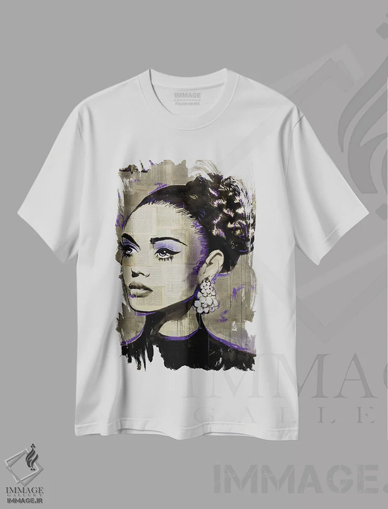 تیشرت سفید طرح دار زوریخ، دکور معاصر اثر لوی جوور | immage.ir