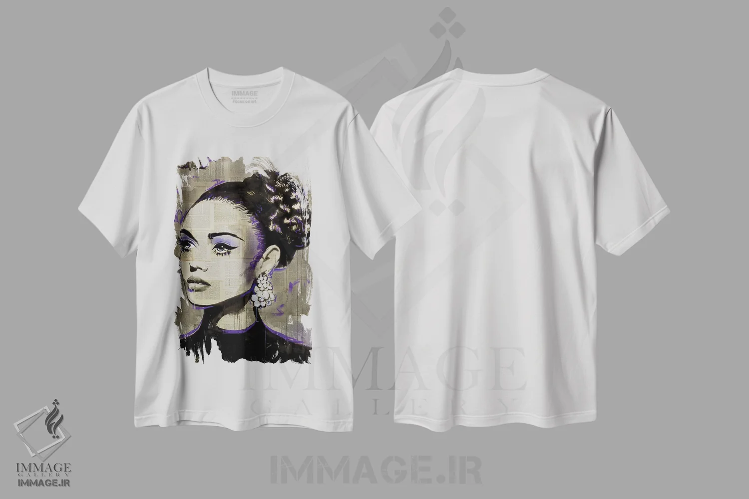 تیشرت سفید طرح دار زوریخ، دکور معاصر اثر لوی جوور | immage.ir