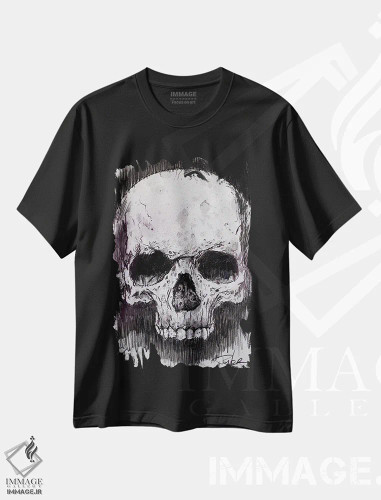 تیشرت مشکی طرح دار و در نهایت، دکور معاصر اثر لوی جوور | فروشگاه ایماژ