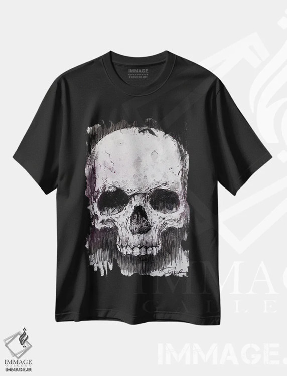 تیشرت مشکی طرح دار و در نهایت، دکور معاصر اثر لوی جوور | فروشگاه ایماژ