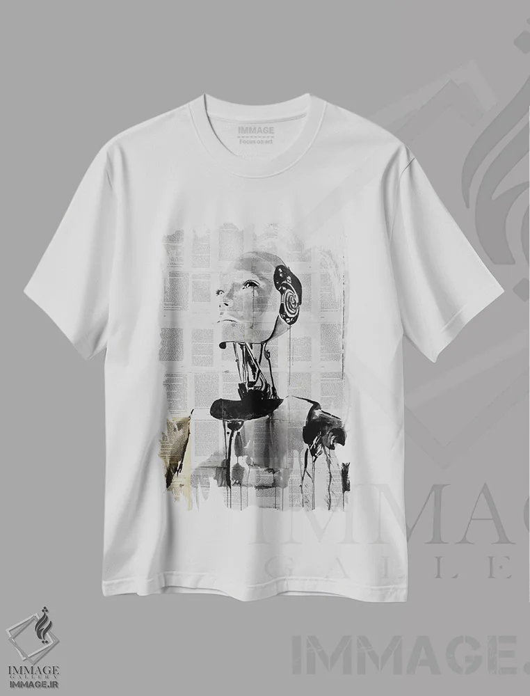 تیشرت سفید طرح دار فردا، هنر فاخر معاصر اثر لوی جوور | فروشگاه ایماژ