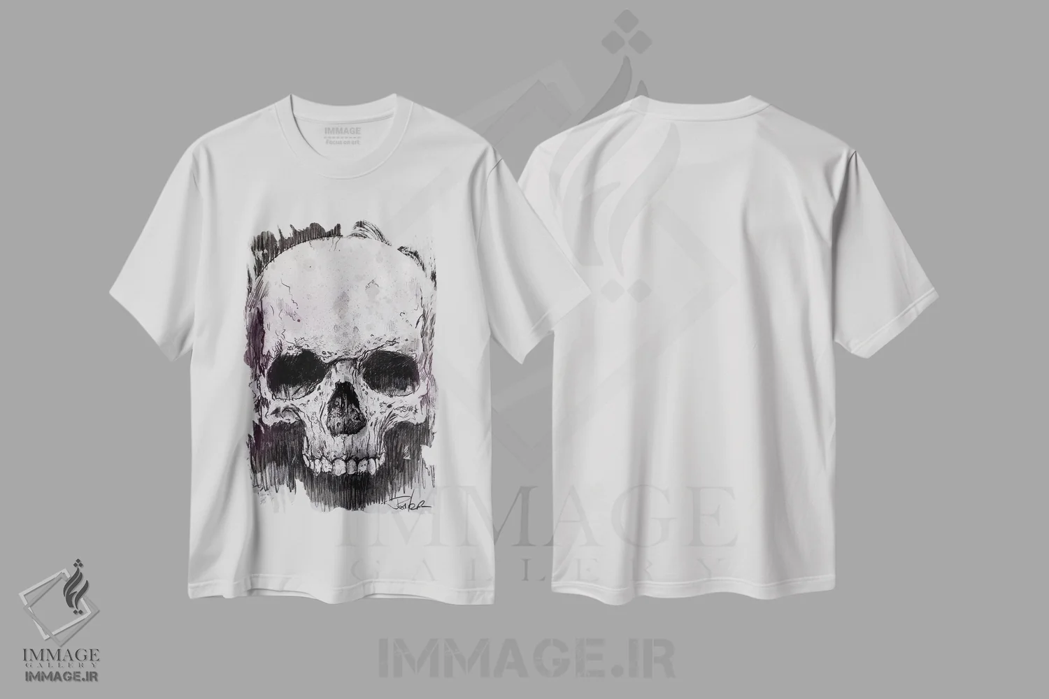 تیشرت سفید طرح دار و در نهایت، دکور معاصر اثر لوی جوور | immage.ir