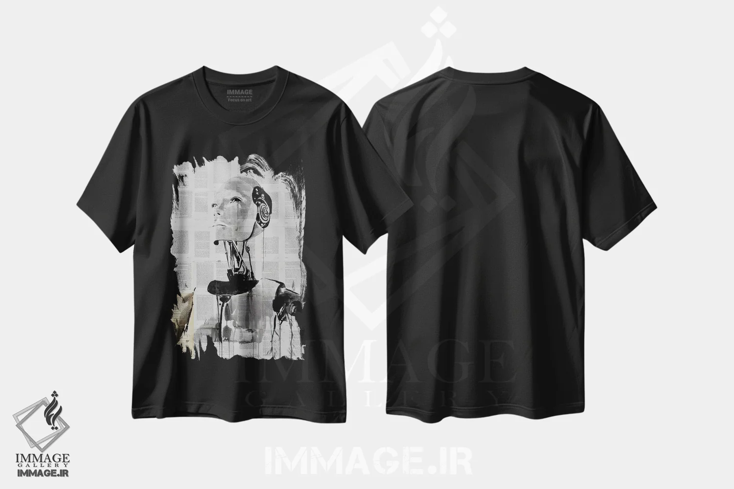 تیشرت مشکی طرح دار فردا، هنر فاخر معاصر اثر لوی جوور | immage.ir