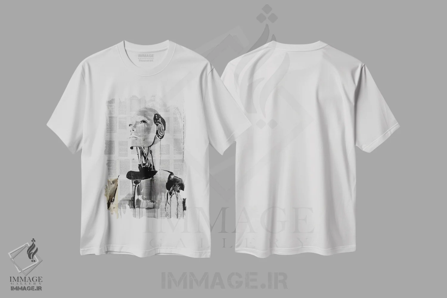 تیشرت سفید طرح دار فردا، هنر فاخر معاصر اثر لوی جوور | فروشگاه ایماژ
