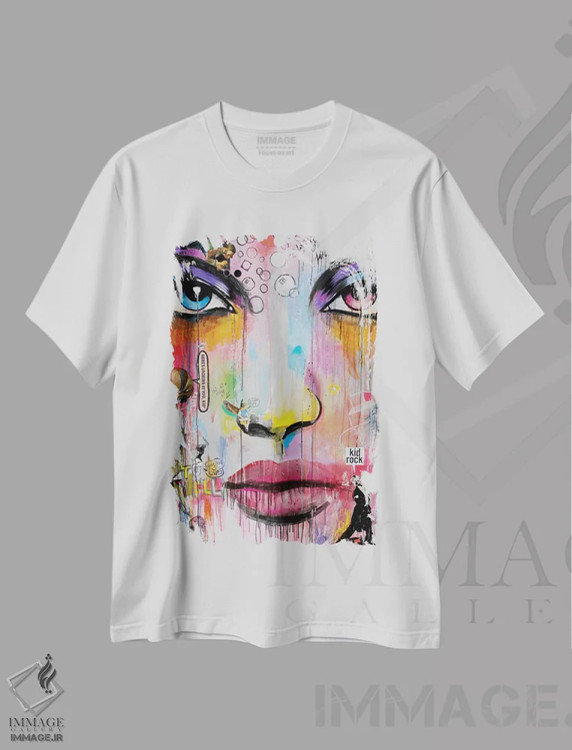 تیشرت سفید طرح دار بال ها، هنر فاخر معاصر اثر لوی جوور | فروشگاه ایماژ