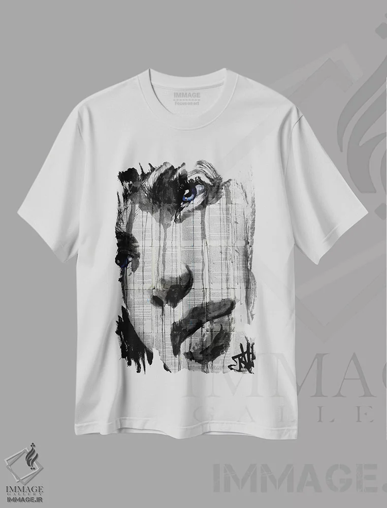 تیشرت سفید طرح دار همیشه، هنر فاخر معاصر اثر لوی جوور | immage.ir