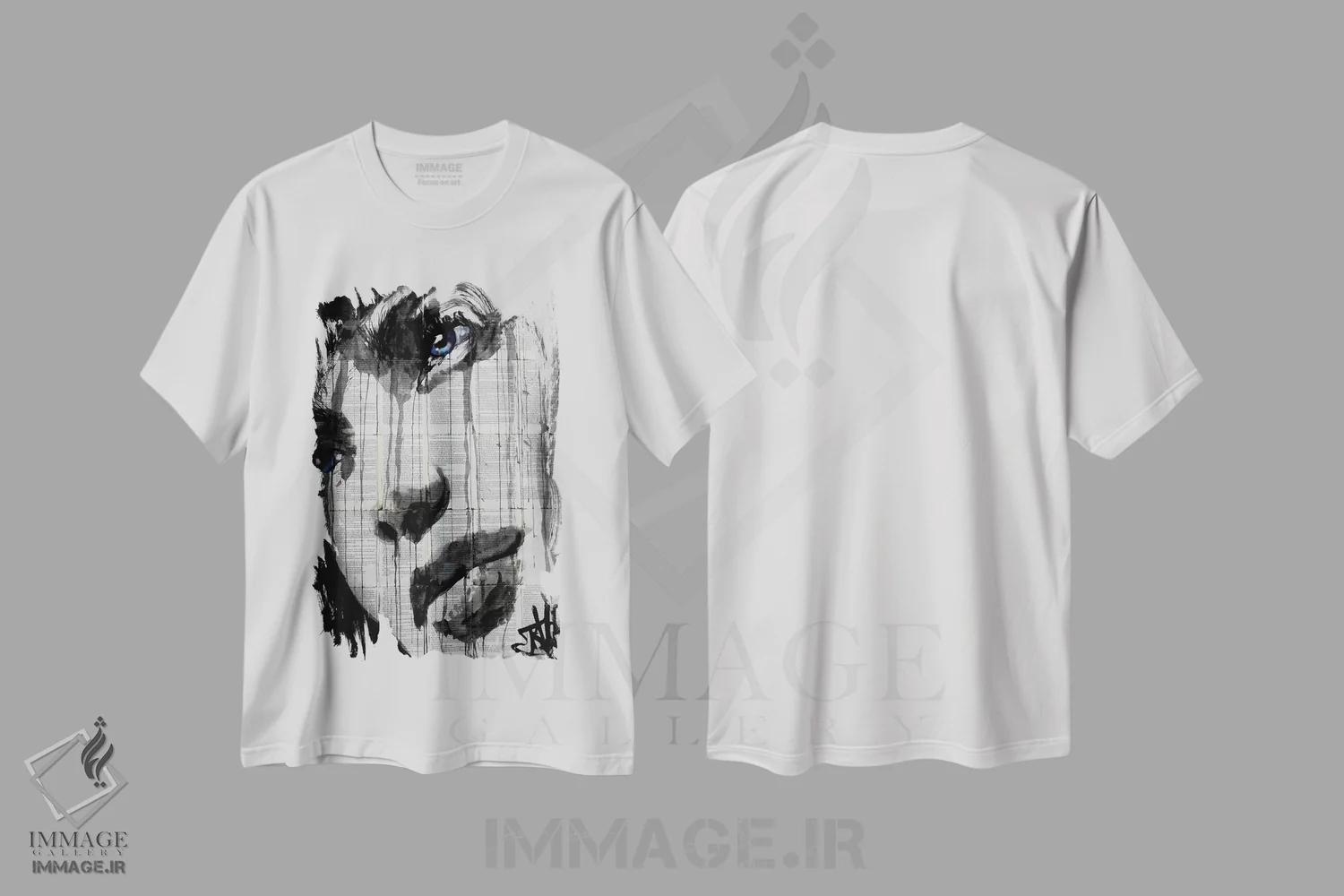 تیشرت سفید طرح دار همیشه، هنر فاخر معاصر اثر لوی جوور | immage.ir