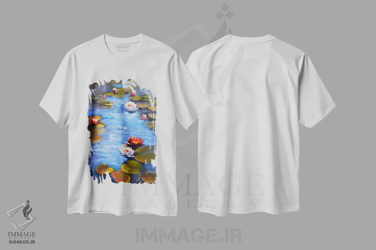 تیشرت سفید طرح دار برکه سانی، دکور معاصر اثر النا لوکینا | immage.ir