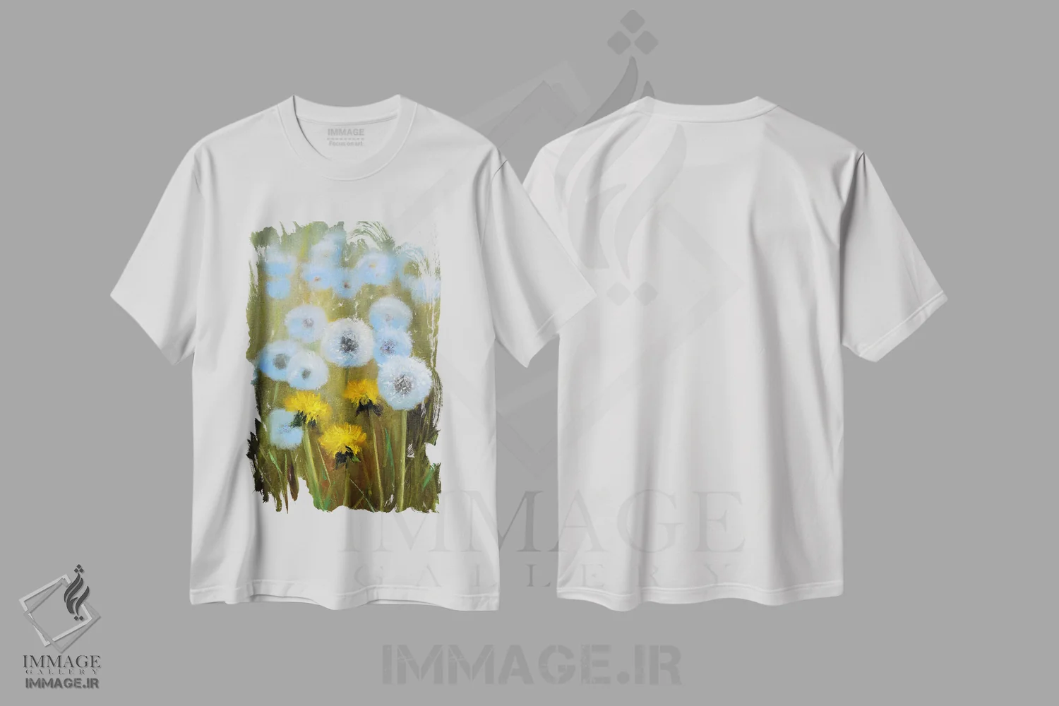 تیشرت سفید طرح دار لطافت، دکور معاصر اثر النا لوکینا | immage.ir