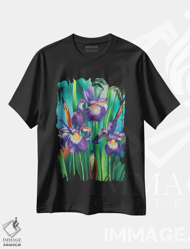 تیشرت مشکی طرح دار دست نخورده، دکور معاصر اثر لیام کوموات | immage.ir