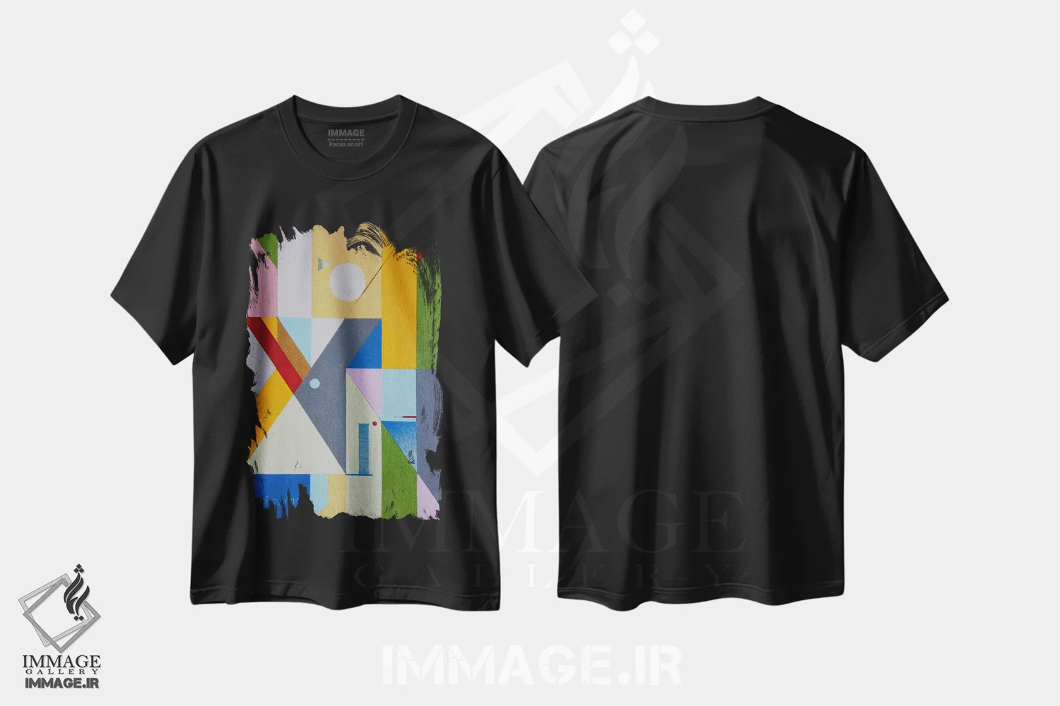 تیشرت مشکی طرح دار راز اثر نِلی لوکاشیک | فروشگاه ایماژ