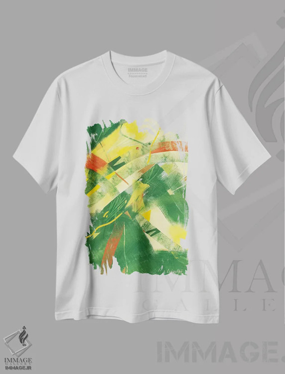 تیشرت سفید طرح دار سه شنبه اثر نِلی لوکاشیک | فروشگاه ایماژ