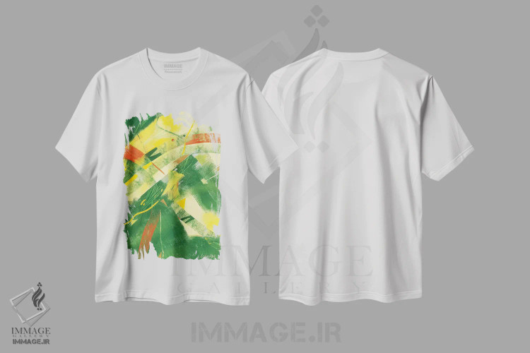 تیشرت سفید طرح دار سه شنبه اثر نِلی لوکاشیک | فروشگاه ایماژ