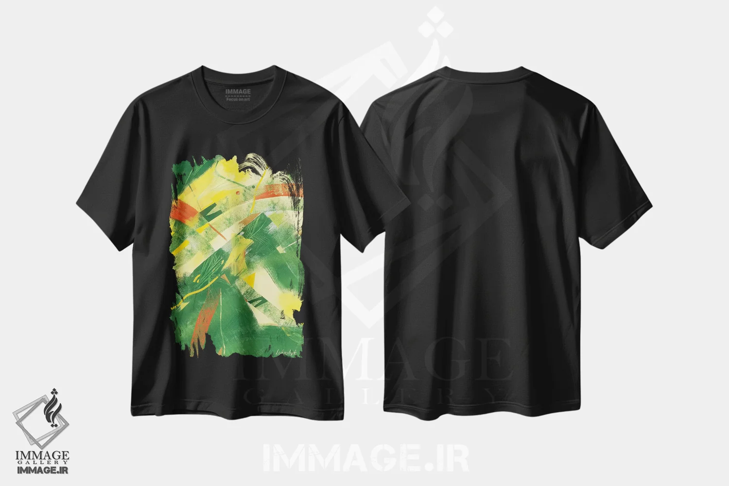 تیشرت مشکی طرح دار سه شنبه اثر نِلی لوکاشیک | immage.ir