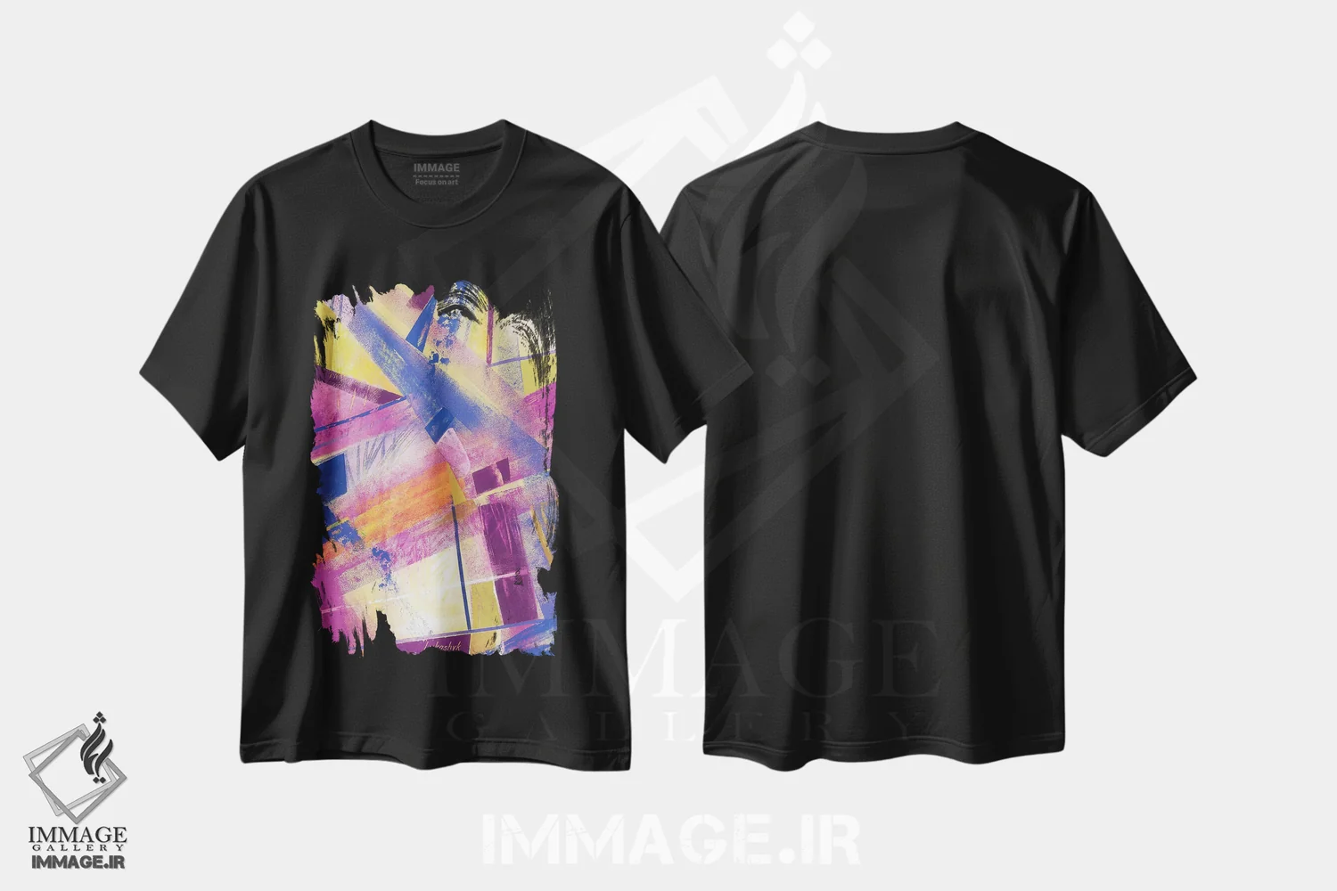 تیشرت مشکی طرح دار جمعه اثر نِلی لوکاشیک | immage.ir