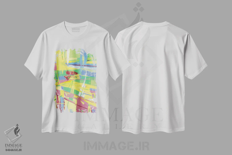 تیشرت سفید طرح دار شنبه اثر نِلی لوکاشیک | immage.ir