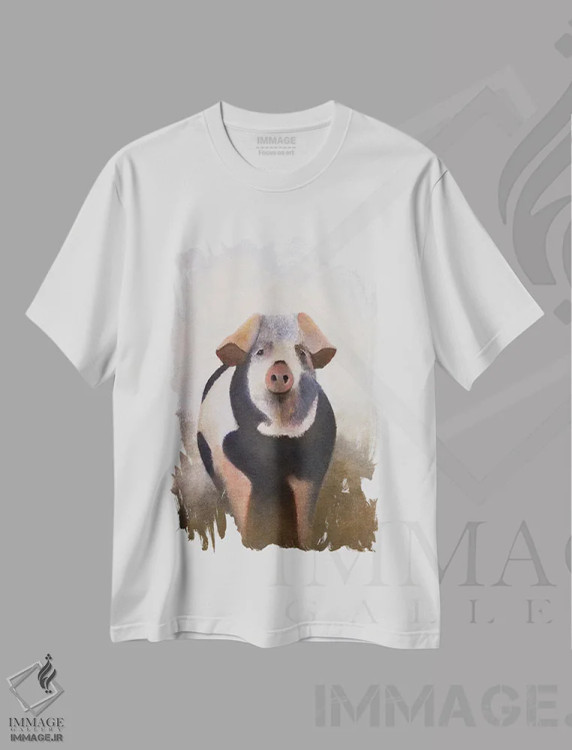 تیشرت سفید طرح دار ژولیده و نامرتب، دکور روستایی اثر شریل میلر لَکی | immage.ir