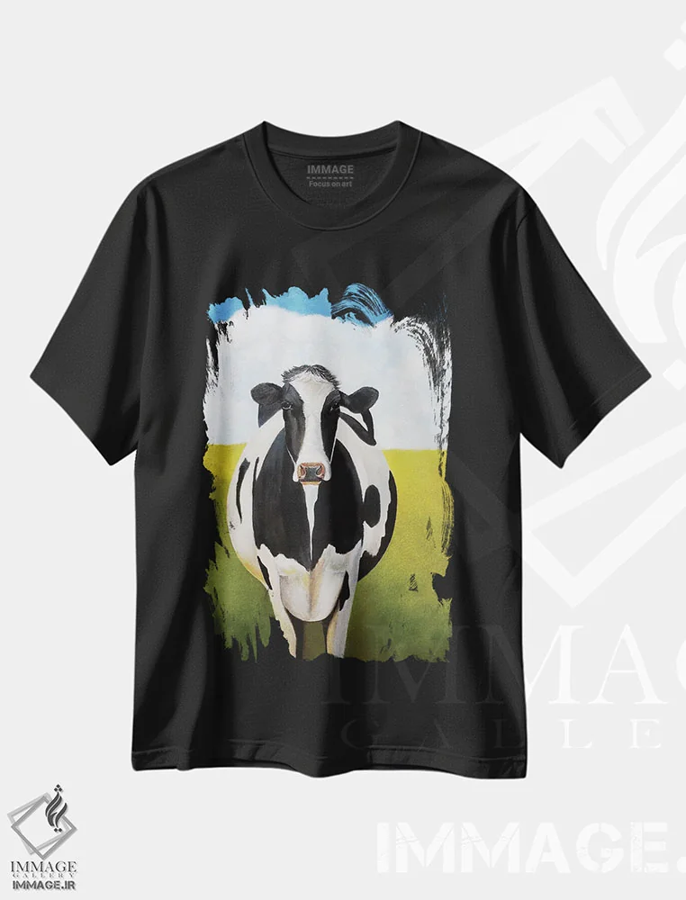 تیشرت مشکی طرح دار دیـزی، دکور روستایی اثر شریل میلر لَکی | immage.ir