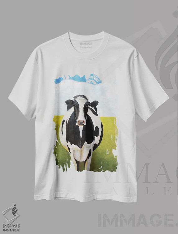 تیشرت سفید طرح دار دیـزی، دکور روستایی اثر شریل میلر لَکی | فروشگاه ایماژ