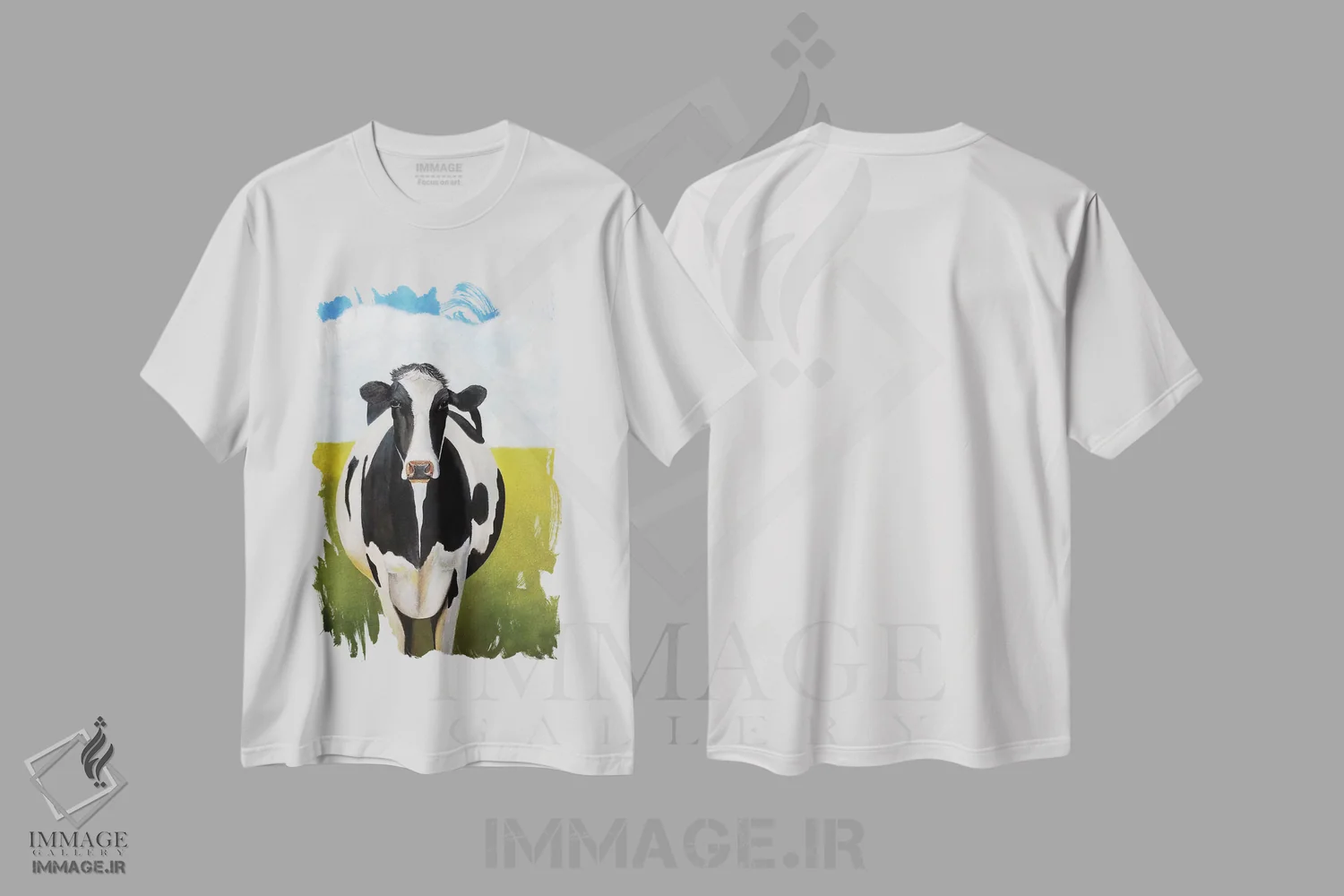 تیشرت سفید طرح دار دیـزی، دکور روستایی اثر شریل میلر لَکی | فروشگاه ایماژ