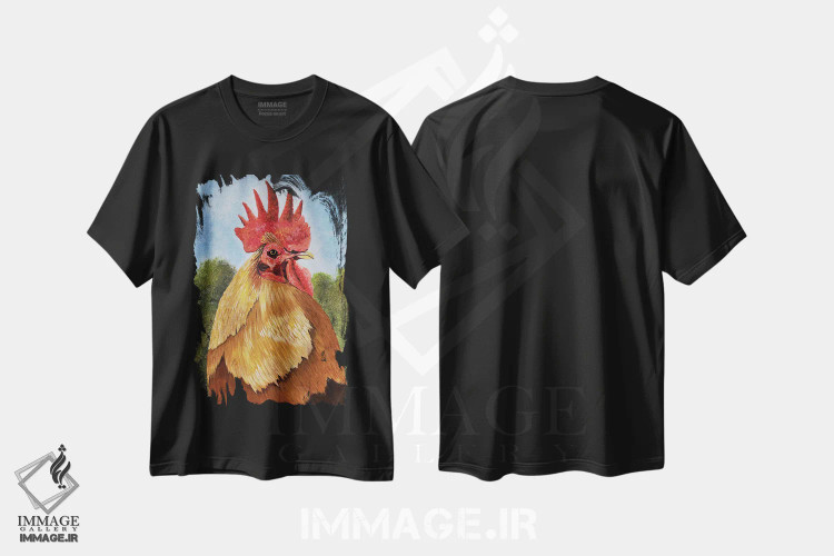 تیشرت مشکی طرح دار سلطان لانه، دکور روستایی اثر شریل میلر لَکی | immage.ir