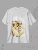 تیشرت سفید طرح دار شیر ویلدساید، هنر دیجیتال اثر لولا دیزاین | immage.ir