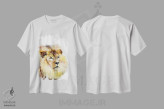 تیشرت سفید طرح دار شیر ویلدساید، هنر دیجیتال اثر لولا دیزاین | immage.ir