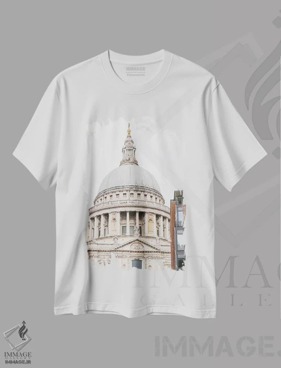 تیشرت سفید طرح دار آثار لاولی لیتل هوم کو - immage.ir