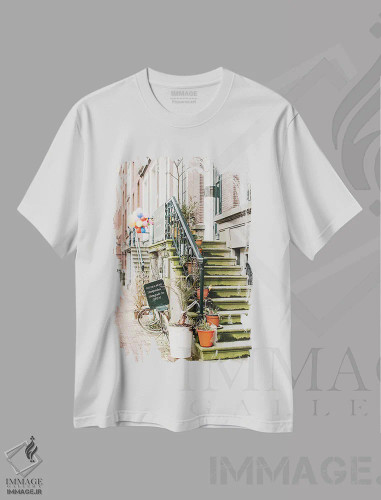 تیشرت سفید طرح دار آثار لاولی لیتل هوم کو - immage.ir