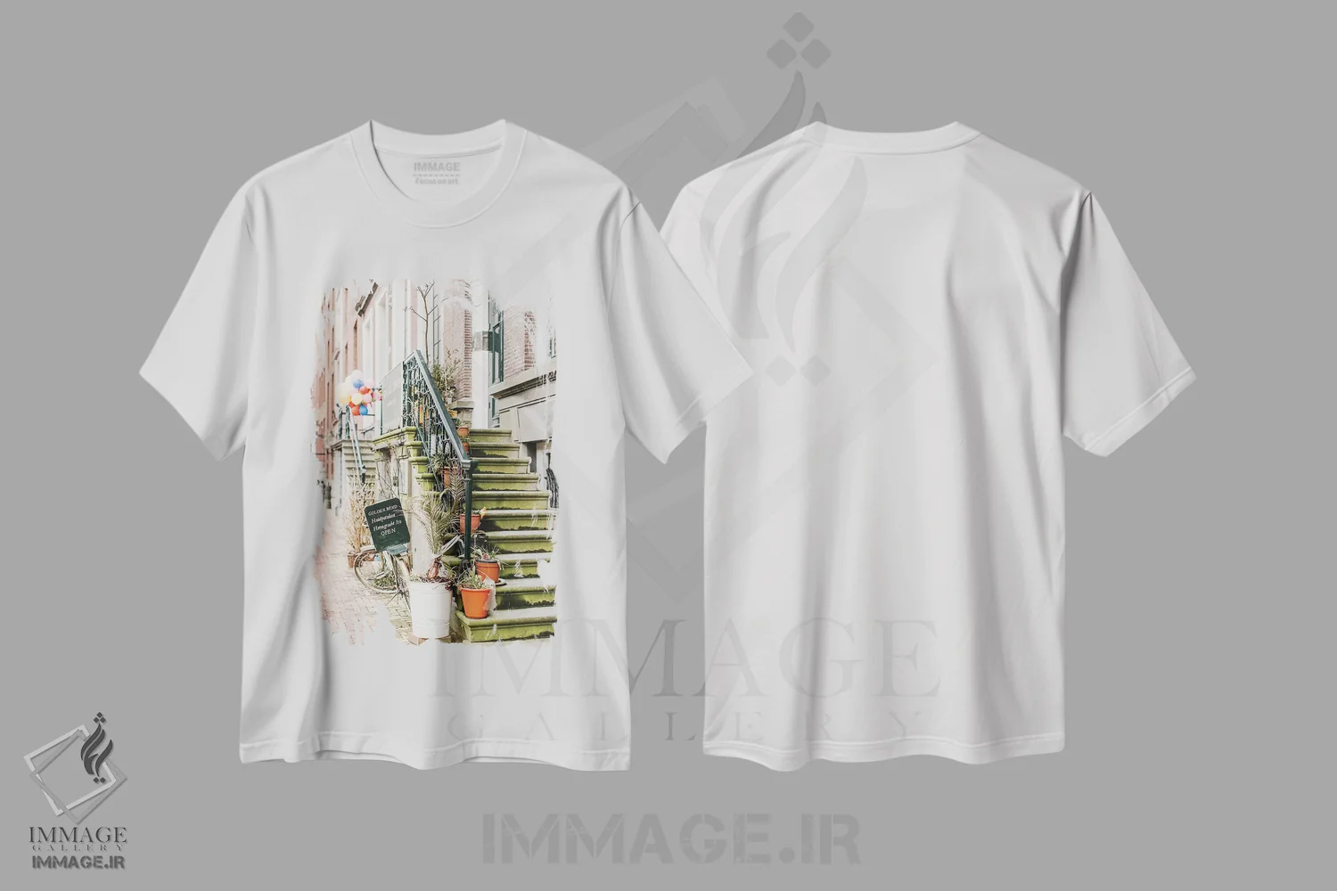 تیشرت سفید طرح دار آثار لاولی لیتل هوم کو - immage.ir