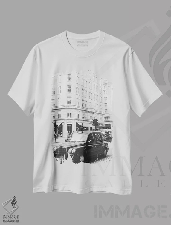 تیشرت سفید طرح دار آثار لاولی لیتل هوم کو - immage.ir