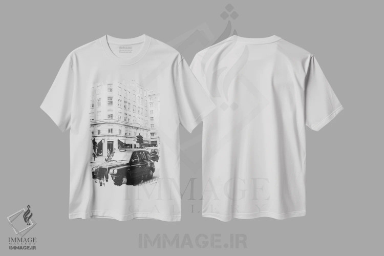 تیشرت سفید طرح دار آثار لاولی لیتل هوم کو - immage.ir