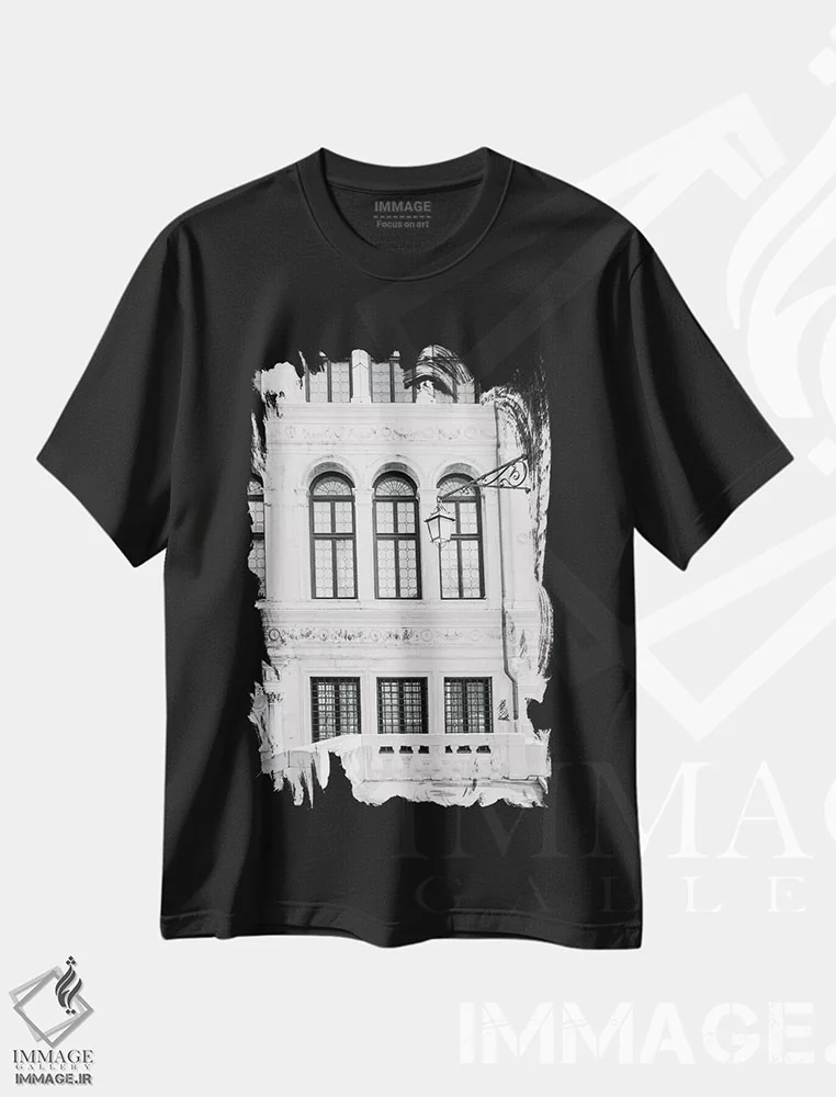 تیشرت مشکی طرح دار آثار لاولی لیتل هوم کو - immage.ir