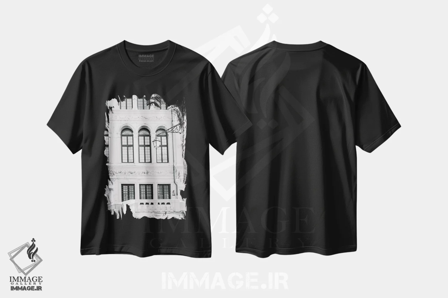 تیشرت مشکی طرح دار آثار لاولی لیتل هوم کو - immage.ir