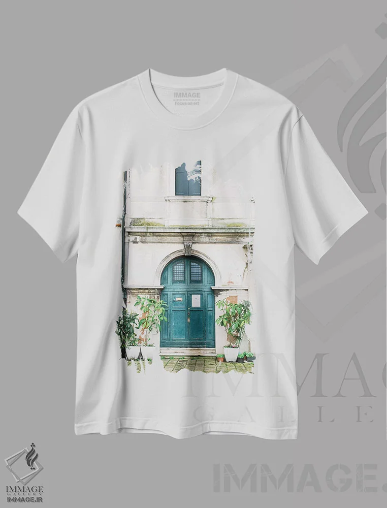 تیشرت سفید طرح دار Venice, Italy,در آبی، ونیز، ایتالیا، مدیوم اثر لاولی لیتل هوم کو | فروشگاه ایماژ