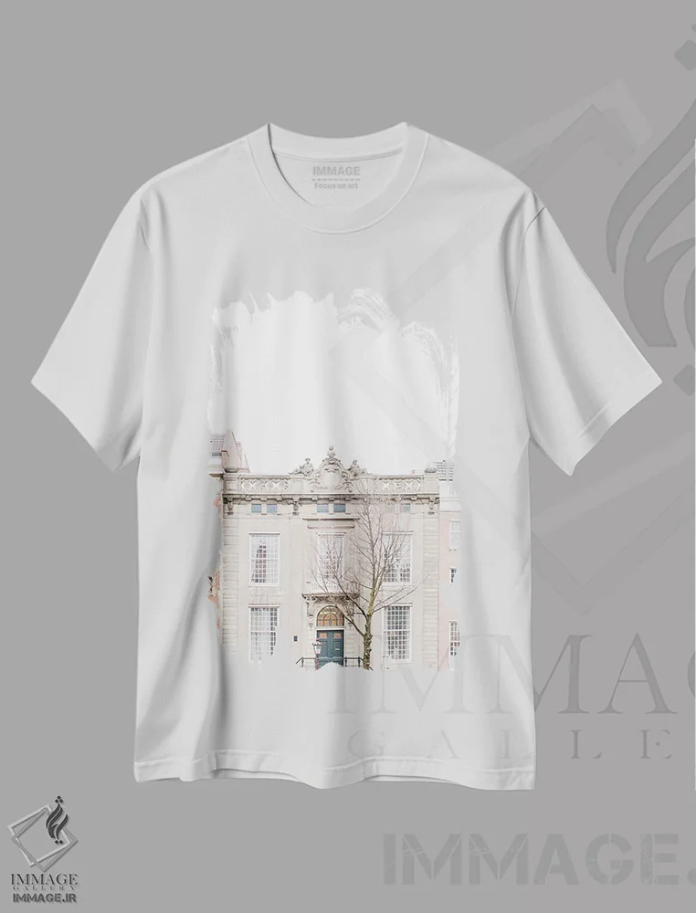 تیشرت سفید طرح دار آثار لاولی لیتل هوم کو - immage.ir