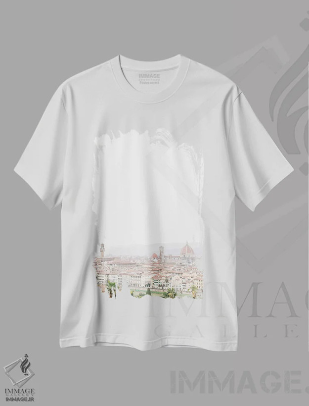 تیشرت سفید طرح دار آثار لاولی لیتل هوم کو - immage.ir
