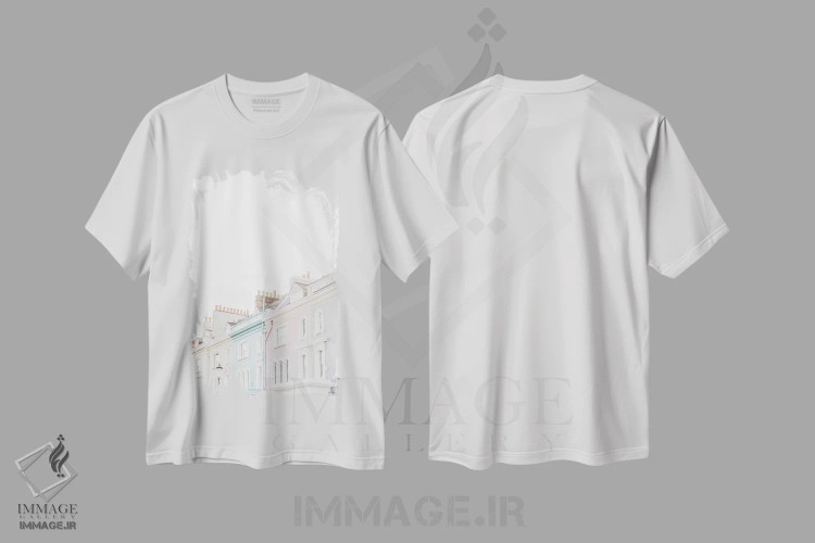تیشرت سفید طرح دار آثار لاولی لیتل هوم کو - immage.ir